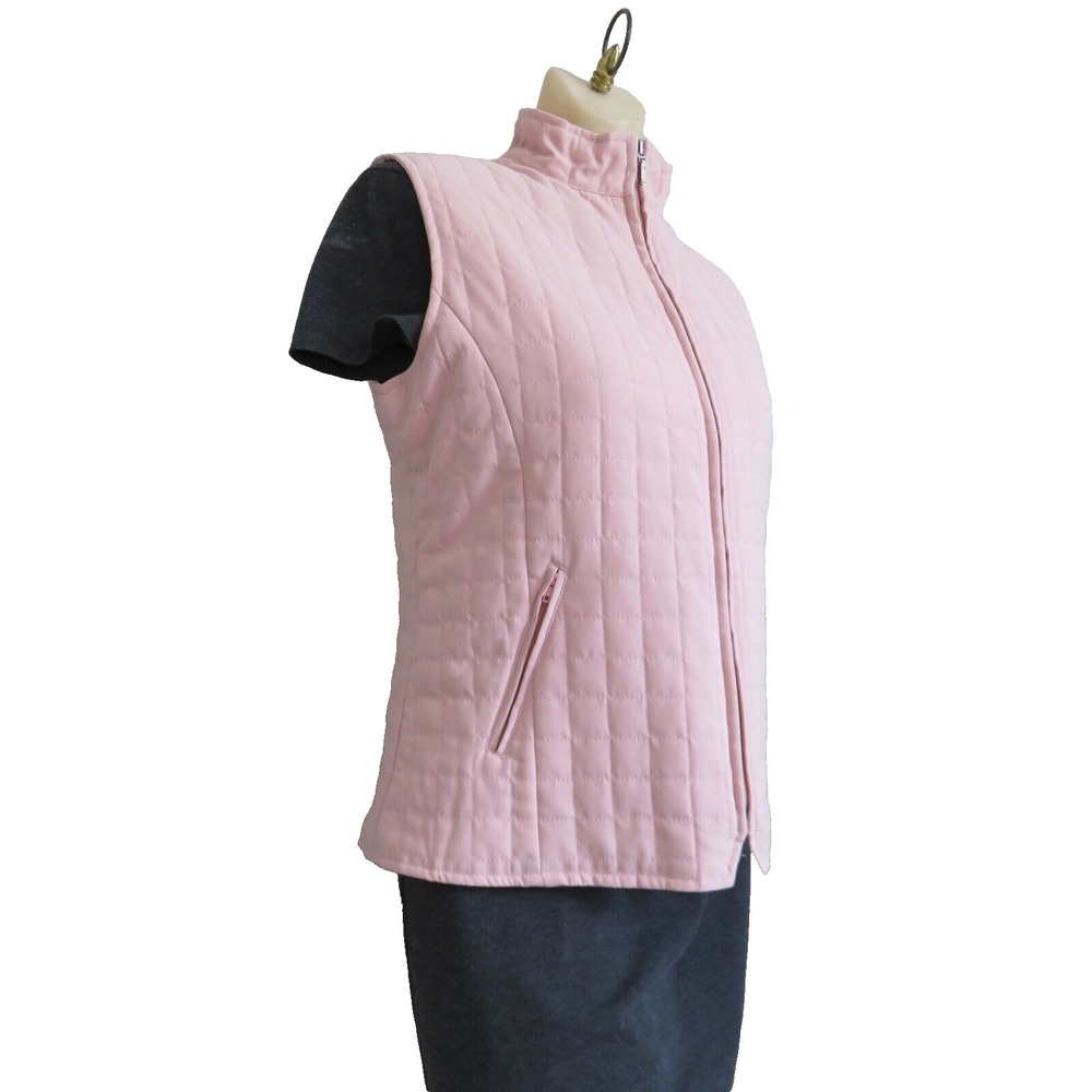 Tehama Vest Womens Medium Pink‎ Quilted Full Zip Nancy Haley - Picture 2 of 4